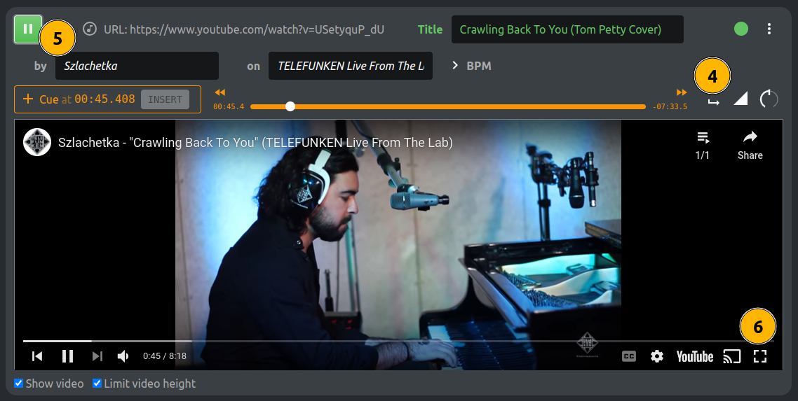 Looping a YouTube video